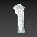 Garden Landscape Decorative Ornate Carved Stone Bracket With Intricate Floral Patterns
