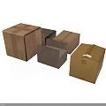 Multiple Brown Cardboard Boxes In Various Sizes On White Surface