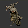 INDUSTRIAL LOFT MOTORCYCLE MOTORCYCLE CLASSIC MOTORCYCLE 3d model