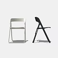 Modern Foldable Leisure Chairs In White And Black With Minimalist Design