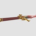 Long Sword Science Fiction Long Sword Sword Magic Weapon Fantasy Sword 3d model