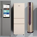 Modern Refrigerators and Freezers Featuring Double Door Three Door Vertical Designs and Smart Screens