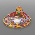 Modern Ball Pool Nutcracker Million Ball Pool 3d model