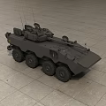 Armored Military Utility Vehicle With Multi Wheel Design And Weapon System