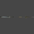 Collection of various types of melee weapons including swords axes and hammers