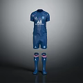 Blue Football Kit With Jersey Shorts Socks Boots And All Logo Design
