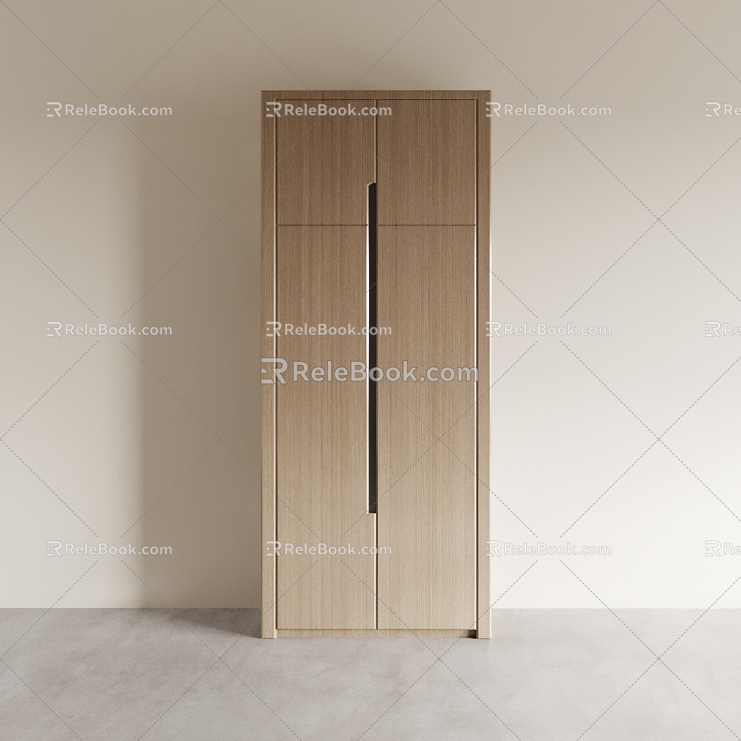 Wardrobe Locker Decorative Cabinet Bookcase Storage Side Cabinet Wall Cabinet 3d model