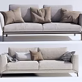 Modern Double Sofa Double Sofa Combination 3d model