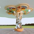Component Column Modern Special-Shaped Column Modeling Column Decorative Column 3d model