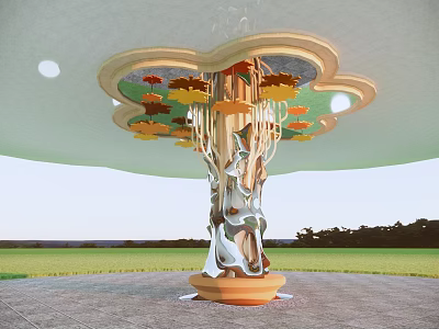 Component Column Modern Special-Shaped Column Modeling Column Decorative Column 3d model