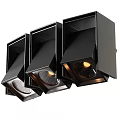 Black Modern Downlights And Spotlights With Adjustable Angles For Home Ceiling Lighting