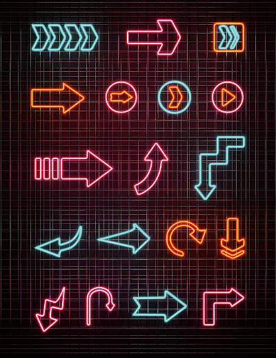 Modern Neon Lights 3d model Modern Neon Lights 3d model