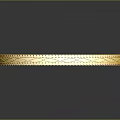 Golden Bracelet With Red Decorative Patterns And Shiny Surface For Daily Use