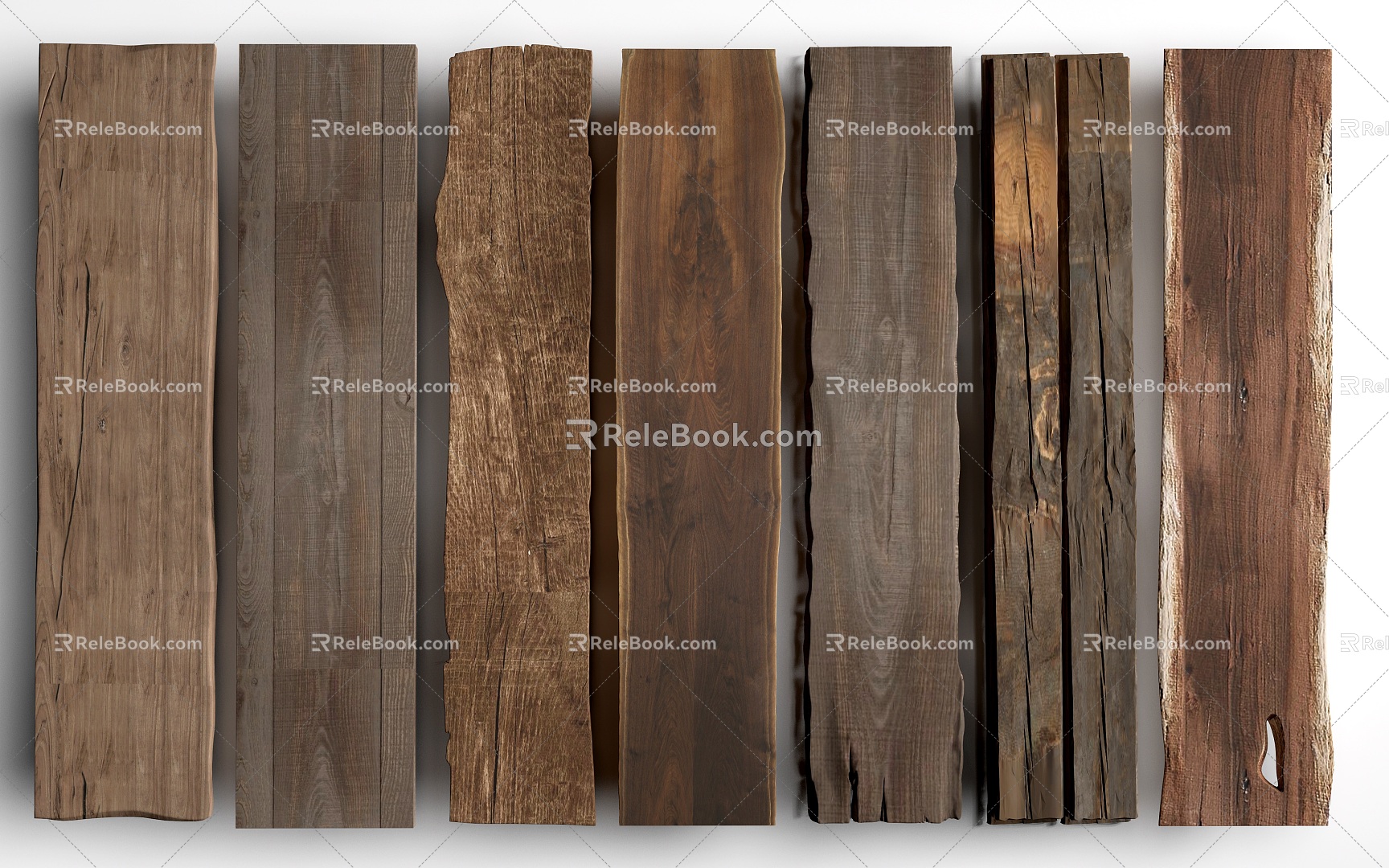 New Chinese style old wood board old wood old wood bench surface 3d model