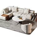 Modern Sofa Coffee Table Combination Sofa Combination 3d model
