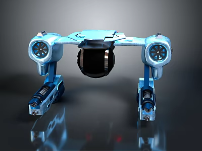 Futuristic Advanced Space Exploration Rover with Mechanical Legs for Cosmic Missions 3d model