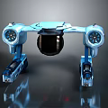 Futuristic Advanced Space Exploration Rover with Mechanical Legs for Cosmic Missions