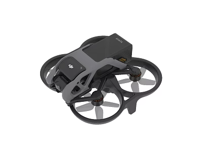 Smart Drone With Compact Design Four Propellers And Camera Feature 3d model