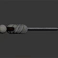 Ancient Metal Sword With Decorative Hilt Engraved Blade And Reflective Surface On Gray Background