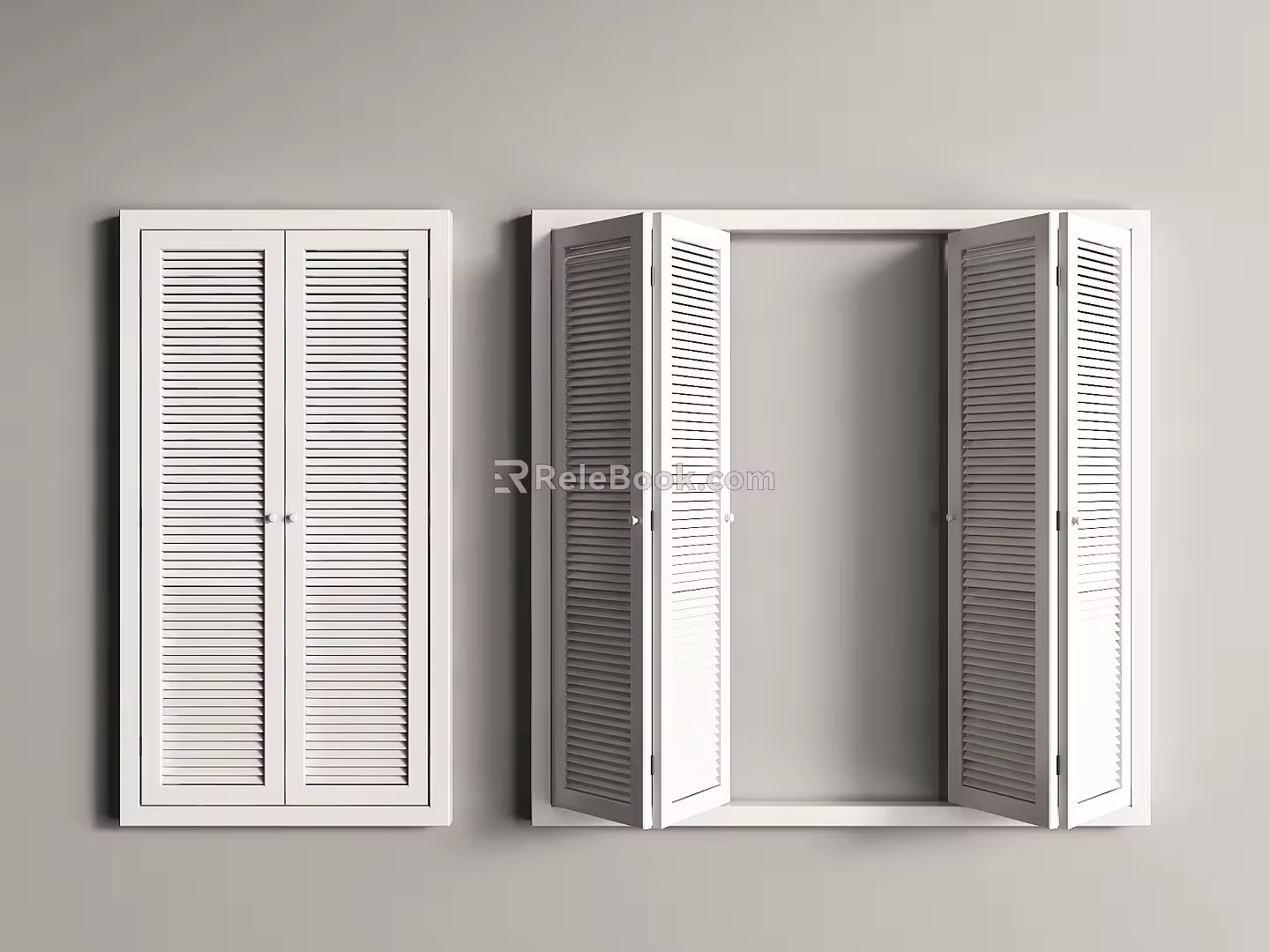 Shutters Folding Window Shutters 3d model