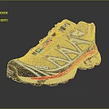 Salomon 800 Trail Running Shoes With Colorful Laces Red Accents And Durable Sole