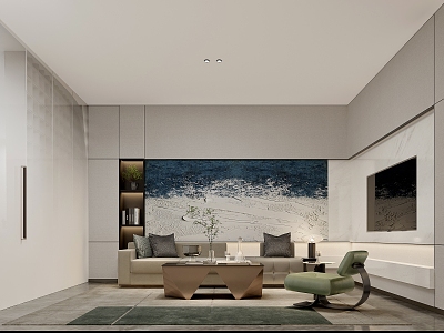 Modern reception room model