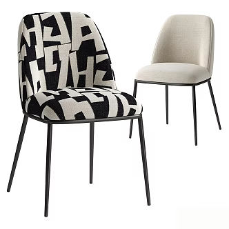 Modern single chair 3d model