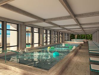 Hotel Hot Springs 3d model