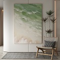 modern decorative painting 3d model