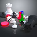 modern dice chess 3d model