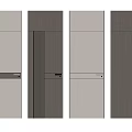 Modern Hinged Doors Design With Sleek Panels And Contrasting Wood Finishes