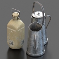 Metal Container Kettle Milk Jar Aluminum Kettle 3d model