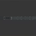 Black Scene Component With Structural Bracket Panel And Geometric Design Elements