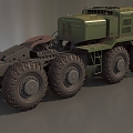 Truck Heavy Truck Heavy Vehicle MAZ537 Missile Transporter Armored Vehicle Transporter Low Face Number Low Model Times Film and Television Level 3d model