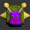 Snail Cartoon Snail Small Snail Reptile Cold Blooded Animal Reptile 3d model