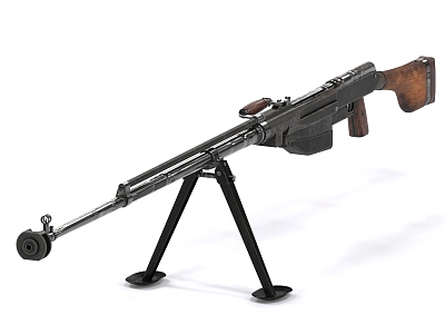 PTRS41 Anti-Tank Rifle Anti-Equipment Gun Sniper Gun 3d model