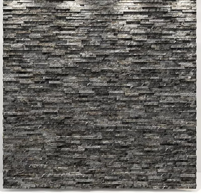 Modern background wall culture stone 3d model Modern background wall culture stone 3d model