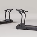 Modern Sports Equipment Treadmills with Digital Display and Handrails for Home Fitness Use
