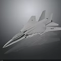 NASA Experimental Fighter Jet Spacecraft Model With Streamlined Aerospace Body Design 3d model