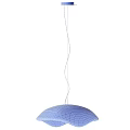 Modern Cream White Fabric Pendant Lights With Curved Design For Interior Decor