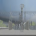 Industrial Equipment High Voltage Transmission Metal Structure in Outdoor Power Station with Transformer Units