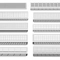 Various Types Of Air Conditioner Vents With Different Grille Patterns And Styles