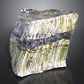 Wooden Stone Decorative Block With Natural Layered Textures For Interior Design