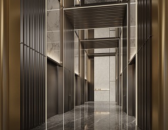 Hotel Elevator Hall Elevator Hall Club Elevator Hall Office Elevator Hall Shopping Mall Elevator Hall 3d model