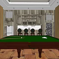 Modern Hotel Public Lounge Area With Circular Sofa Wooden Flooring And Decorative Walls