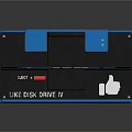 Modern Card Reader Disk Reader Floppy Drive Storage Device 3d model