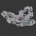 Modern Parts Hexagon Science Fiction Hexagon Science Fiction Hexagon 3d model
