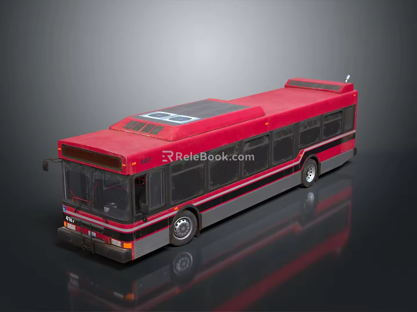 Modern Bus City Bus Big Bus CMB 3d model