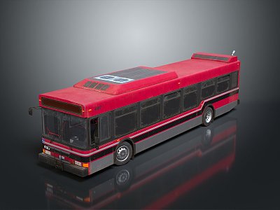 Modern Bus City Bus Big Bus CMB 3d model