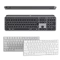Modern Computer Keyboards With Different Styles Full Size Compact And Multiple Colors 3d model